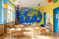 Fototapete Kinderweltkarte