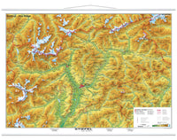 Südtirol physisch (deutsch/italienisch)
