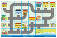 Bee Bot-Matte Wie komme ich zur Schule?