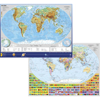 DUO Schreibunterlage "Softtouch" Die Erde physisch/politisch