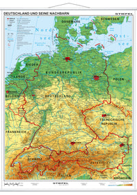 Deutschland und seine Nachbarn physisch