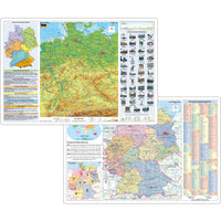 DUO Schreibunterlage Deutschland physisch/politisch mit Basiswissen