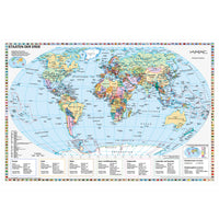 Staaten der Erde auf Hartschaum-Platte