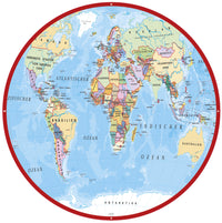 XL-Stoff-Morgenkreis "Weltkarte"