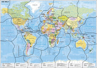 Die Welt politisch XXL-Puzzle magnetisch