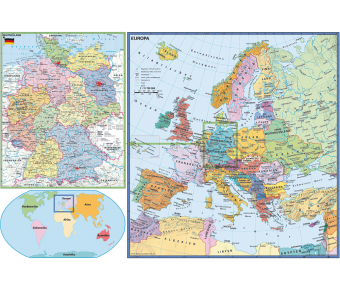 DUO Schreibunterlage Deutschland und Europa in der Welt