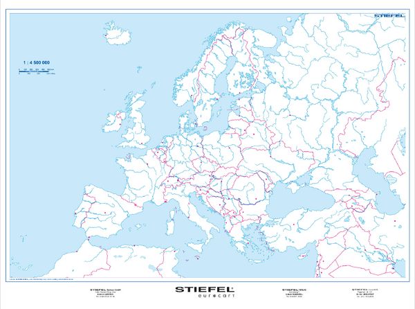 Europa stumme Lernkarte