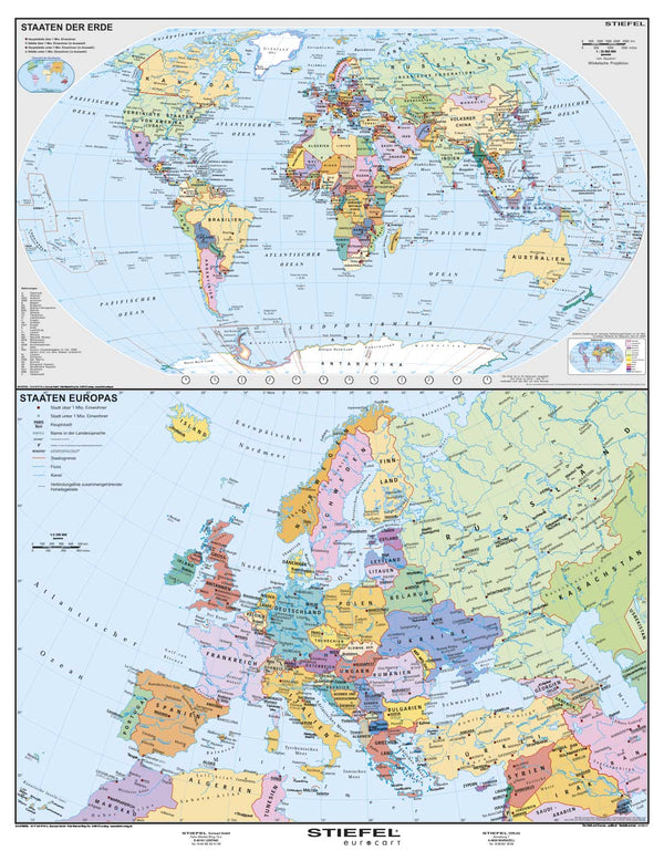 Staaten der Erde / Europa 2er Karte