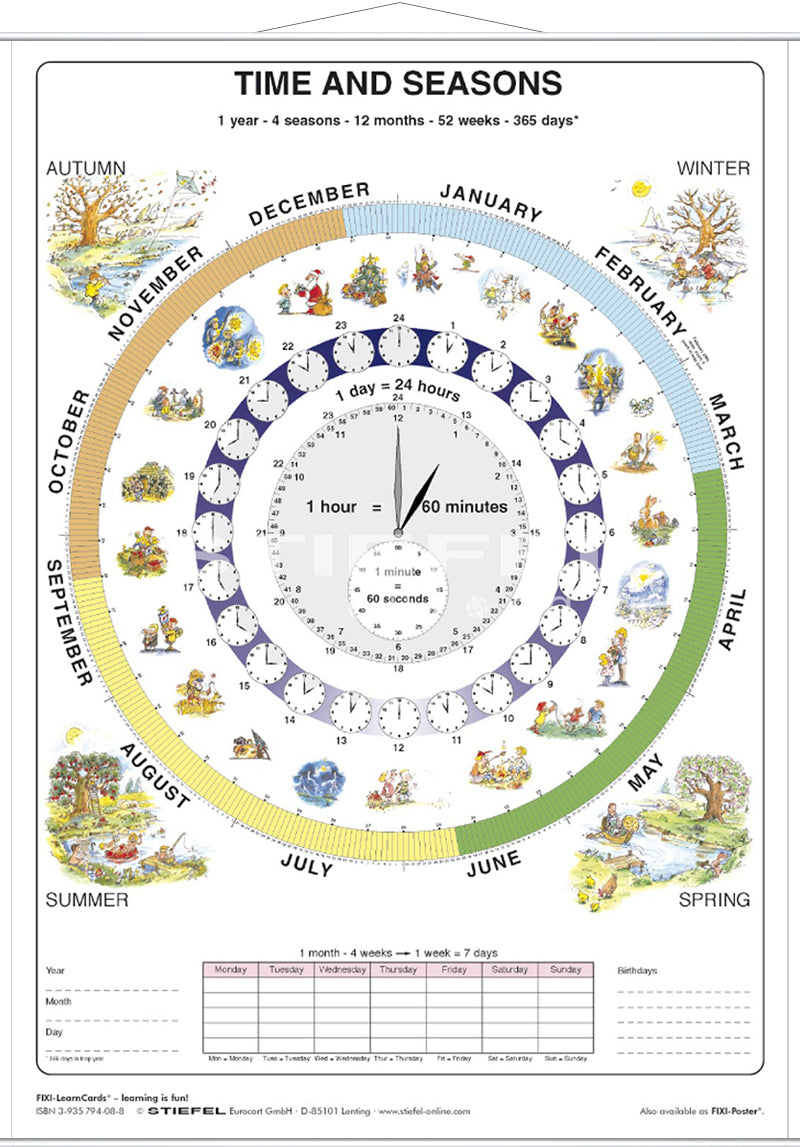 DUO Time and Seasons / Lernkarte