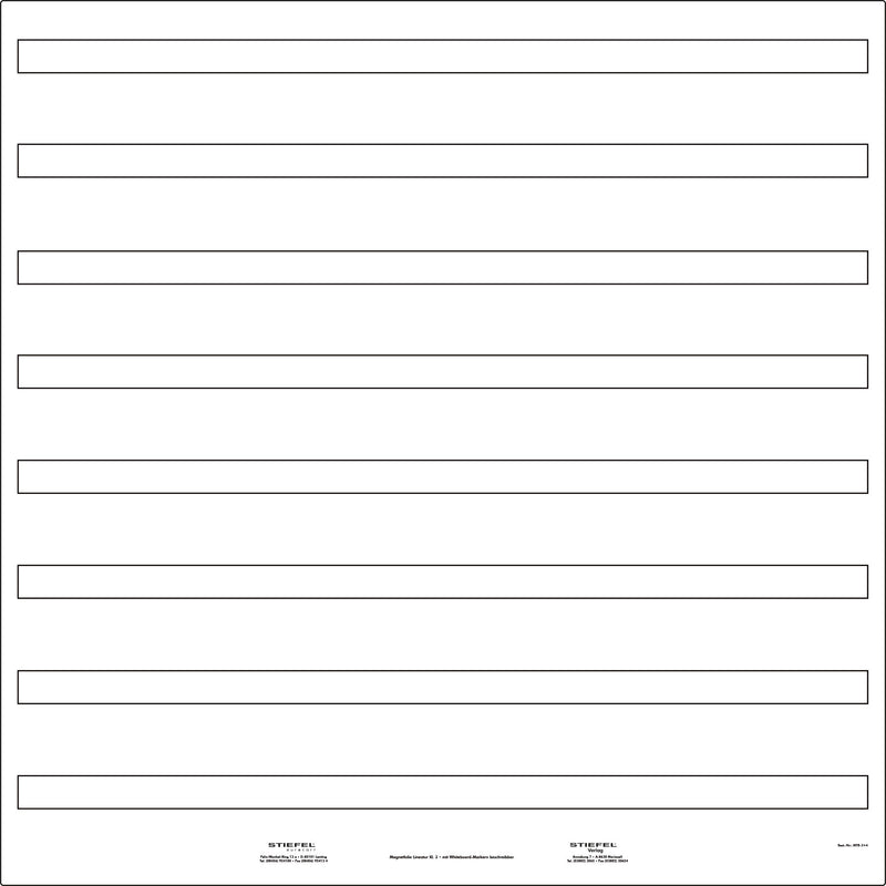 Tafelfolie 3+4 Klasse - magnetisch - beschreibbar