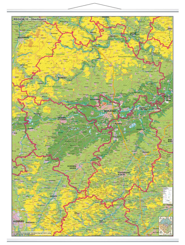 Region 10 Karte Oberbayern