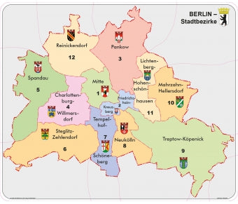 Berlin - Stadtbezirke XXL-Puzzle magnetisch