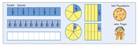 3er-Set Magnetstreifen "Bruchrechnen"